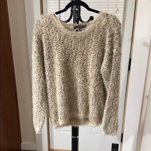 Fever Beige Textured Sweater